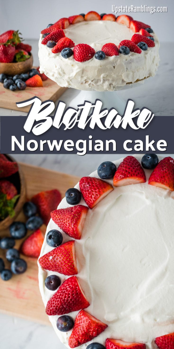 Bløtkake - Norwegian Cream Cake - Upstate Ramblings