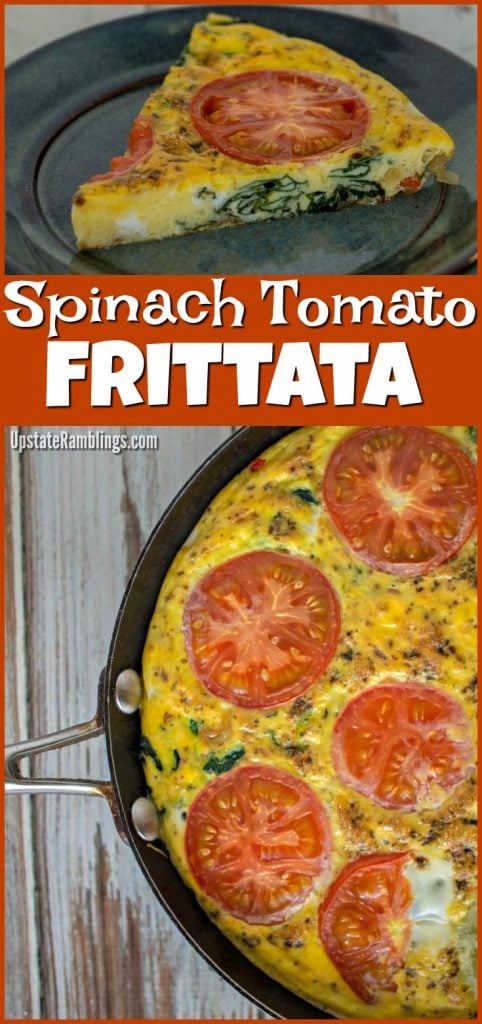 Spinach Tomato Frittata - Upstate Ramblings