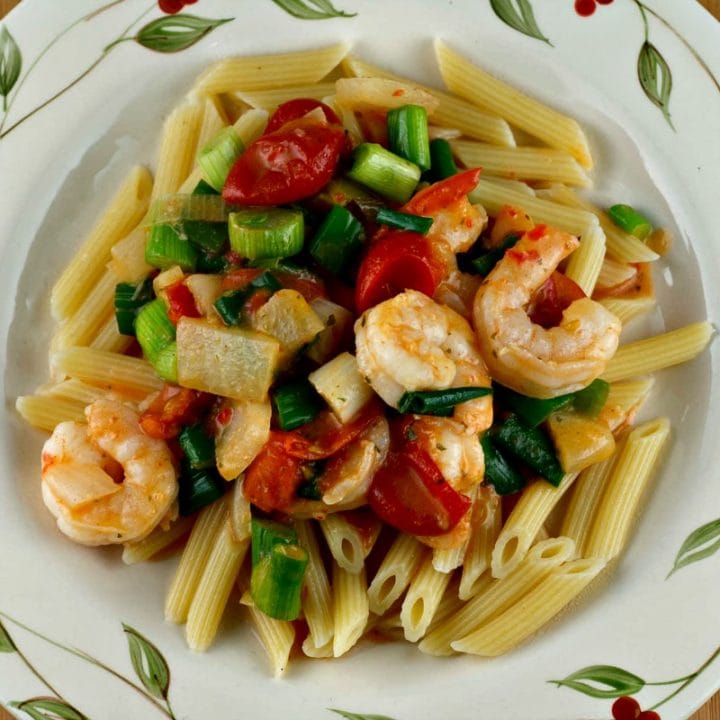 Shrimp Scampi with Tomatoes