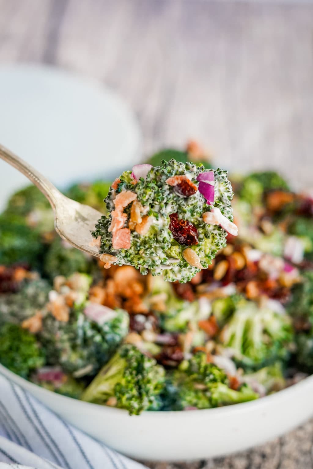 Classic Broccoli Crunch Salad - Upstate Ramblings