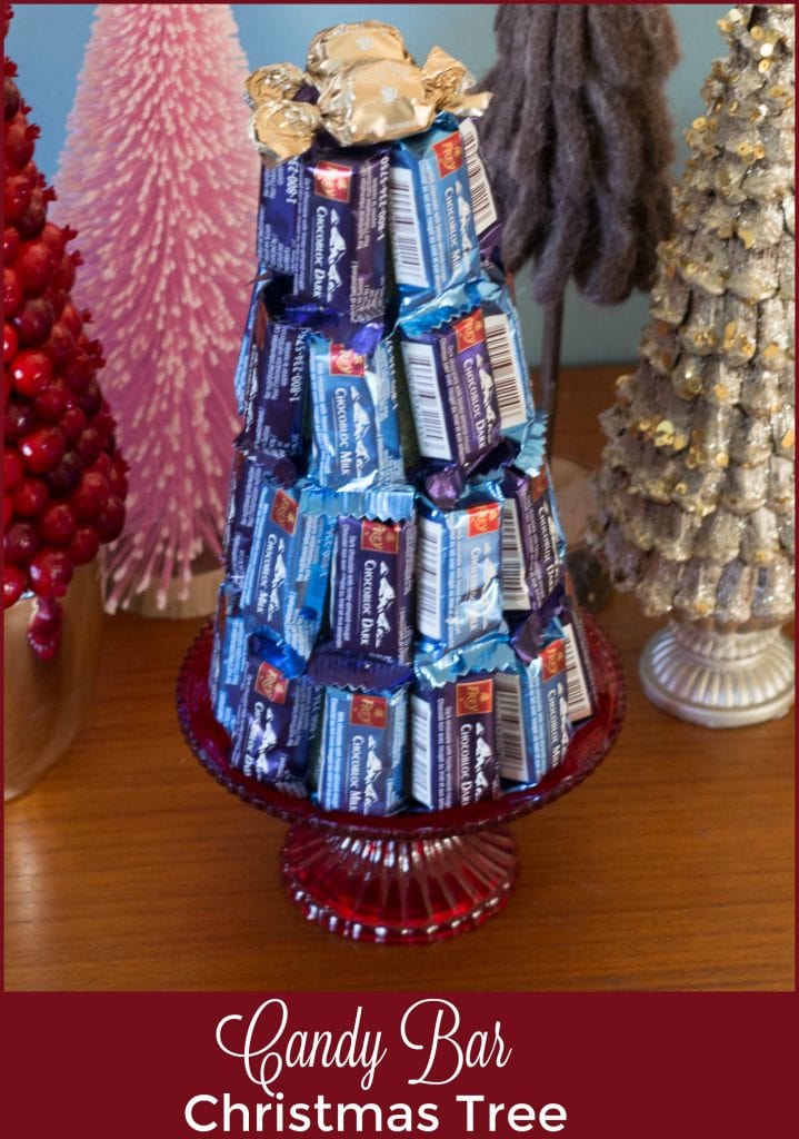 DIY Candy Bar Christmas Tree with Giveaway - Upstate Ramblings