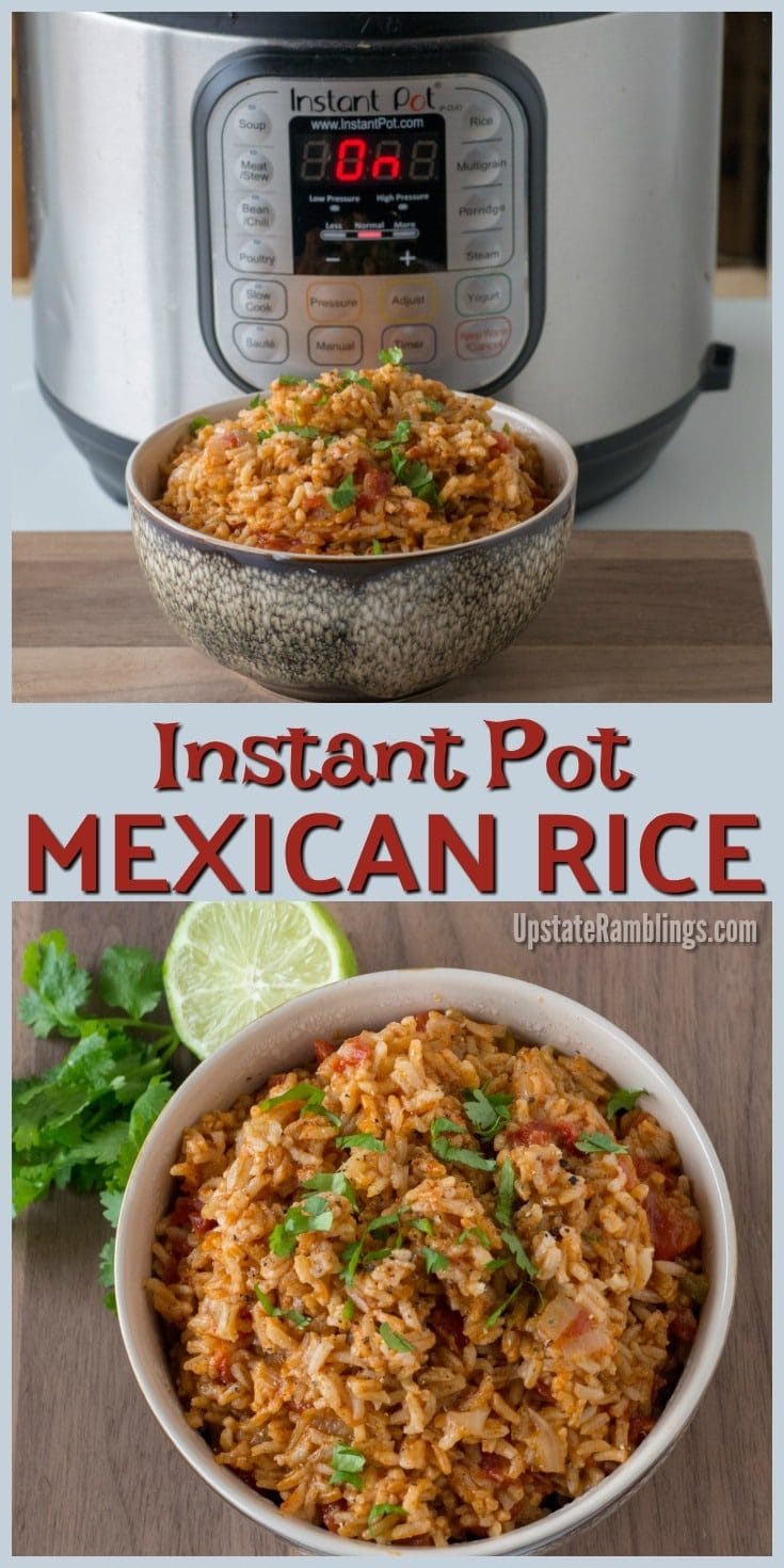 Instant Pot Mexican Rice - Easy Pressure Cooker Recipe - Upstate Ramblings