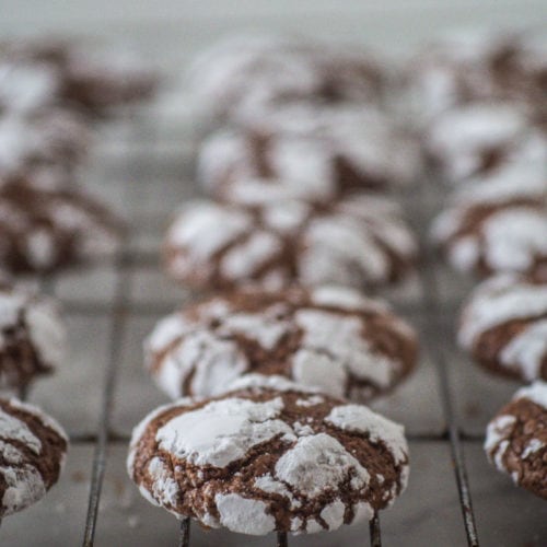 Chocolate Crinkle Cookies - Upstate Ramblings