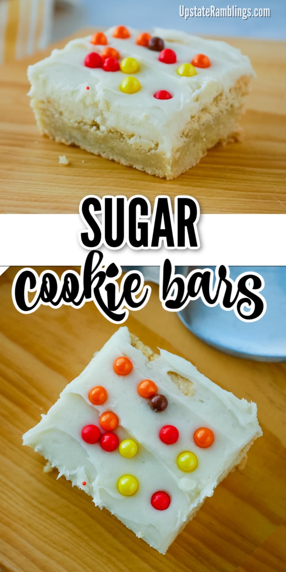 Easy Sugar Cookie Bars - Upstate Ramblings