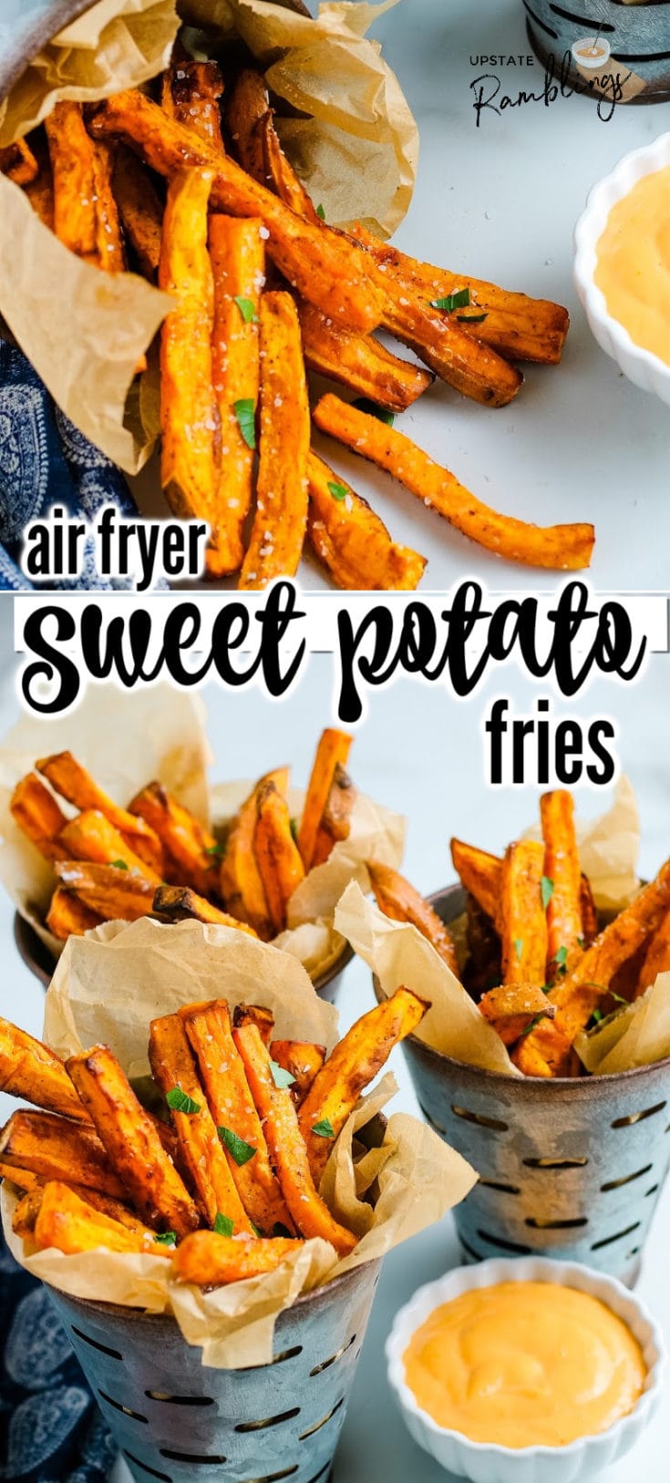 How to Make Air Fryer Sweet Potato Fries - Upstate Ramblings