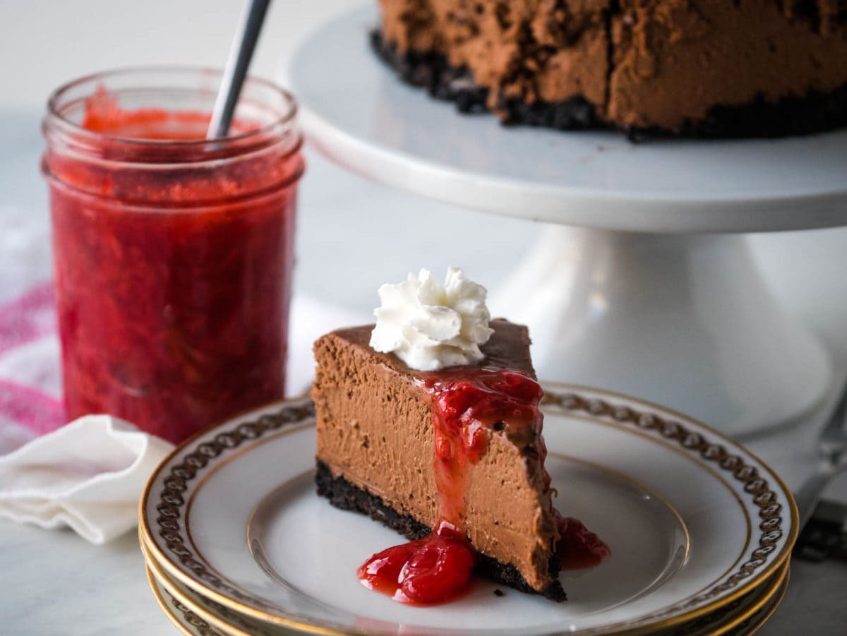 Mini Instant Pot Chocolate Cheesecakes » Salads for Lunch