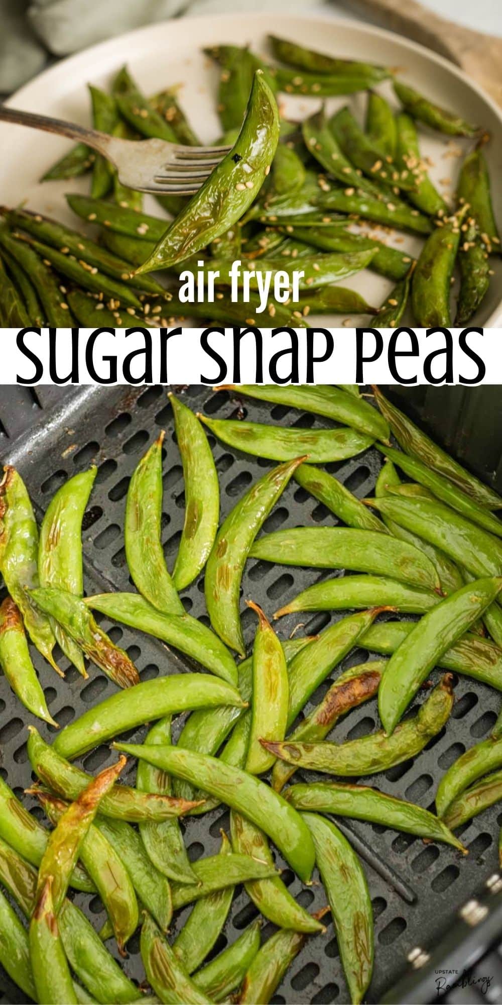 air fryer sugar snap peas
