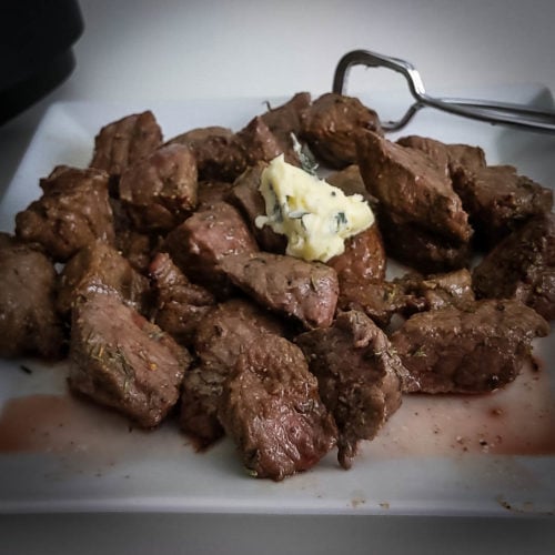 Juicy Air Fryer Steak Bites - Upstate Ramblings