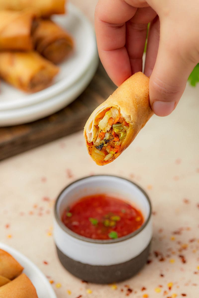 inside of the spring roll