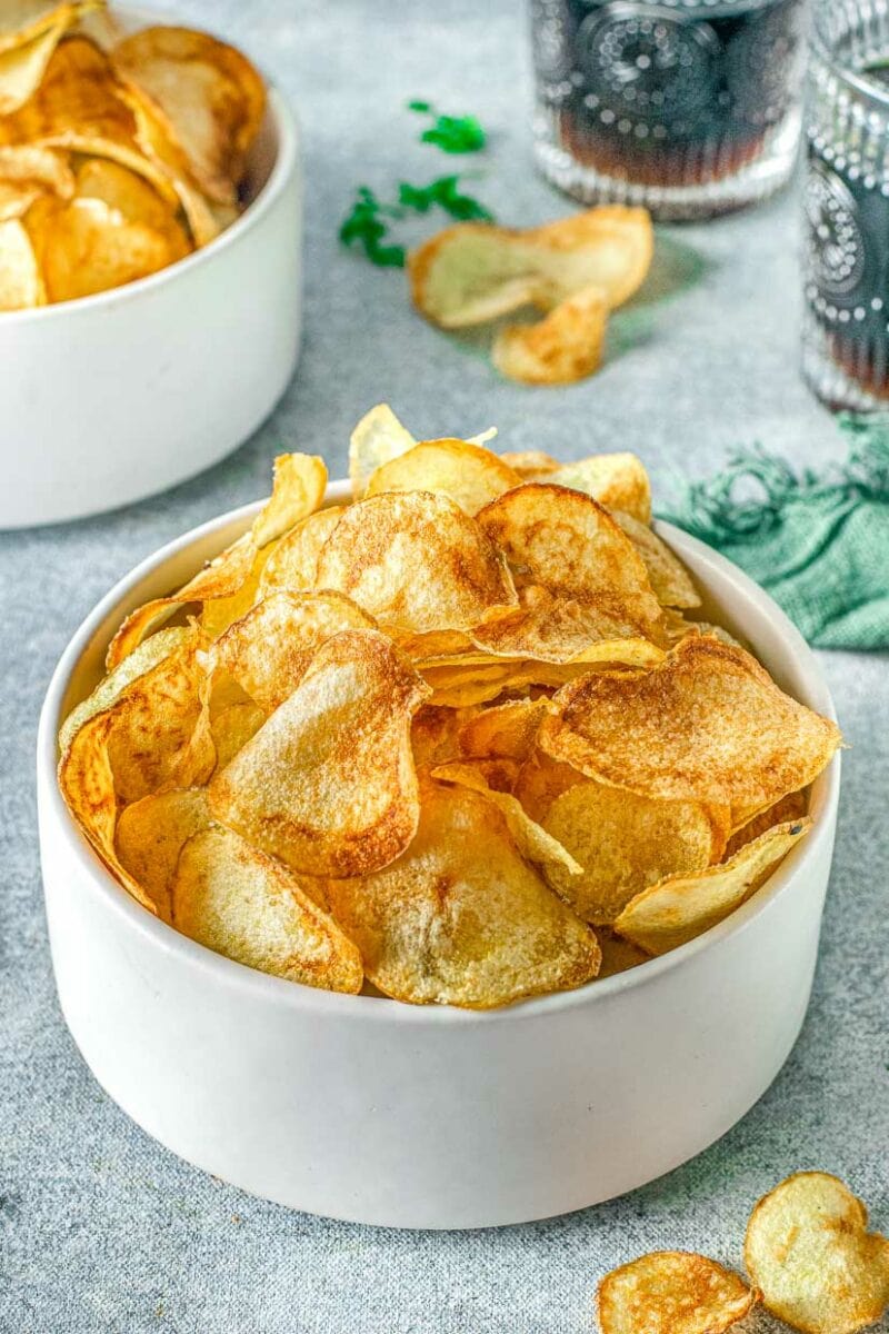 Homemade Barbecue Potato Chips - Just a Taste