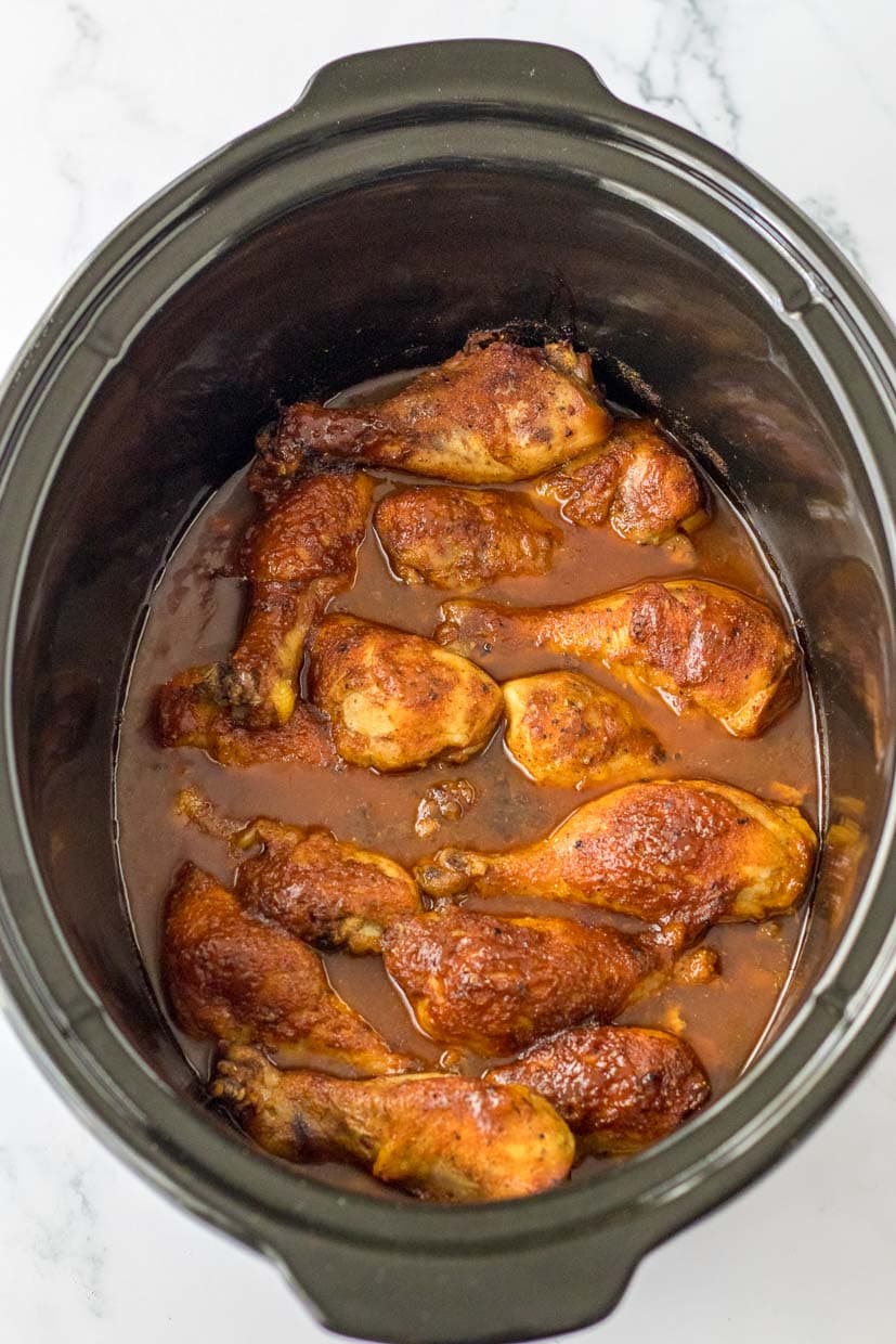 Slow Cooker BBQ Chicken Legs are Finger-Lickin' Good - Upstate Ramblings